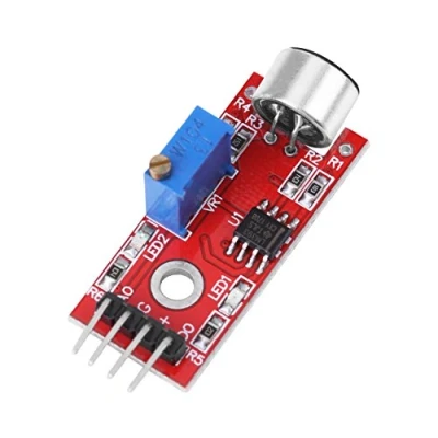 Immagine di Amplificatore Audio ad Alta sensibilità Microfono Uscita 20 Db Guadagno a Basso Rumore DC 3,3 V / 5