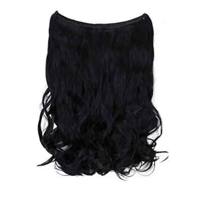 Immagine di CAISHA 50cm 1 Trama Extension con Banda Elastica Extensions Per I Capelli Posticcio Ondulato Nero E101