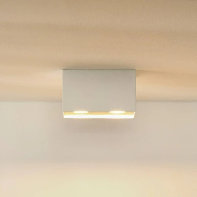 Immagine di Lucide Faretto da soffitto Bodi, angolare, bianco, GU10, a 2 luci, alluminio
