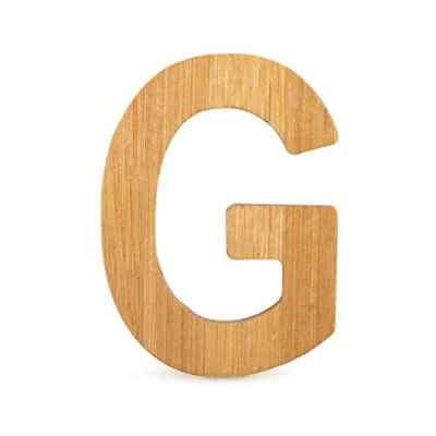 Immagine di Small Foot ABC Lettera G in bambù sostenibile, Super combinabile con Altre Lettere Come Decorazione o targhetta, particolarmente Adatto per Imparare a Leggere Bambini (Onore)