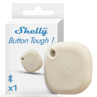 Immagine di Shelly Blu Button Tough Ivory Dimmer, Interruttore Bluetooth Low Energy