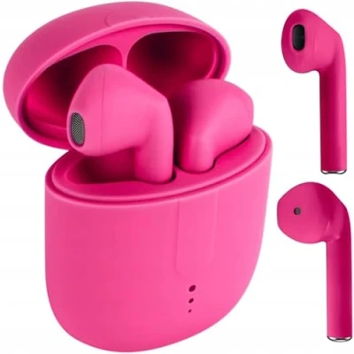 Immagine di Setty Cuffie senza fili Bluetooth 5.0 TWS Wireless Earphone Auricolari Stereo Ricarica e Custodia di Portatile per Android, iPhone, Samsung, Huawei (Rosa)