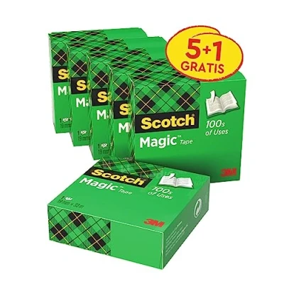 Immagine di SCOTCH CF5+1 NASTRO MAGIC 810 19MMX33M