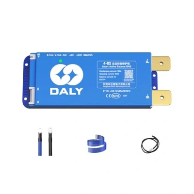 Immagine di DALY Smart Active Balance BMS 150A 12V 24V 4S 8S Bluetooth integrato con RS485 CAN PCB Scheda di protezione della batteria per pacco Li ion LifePO4 LTO