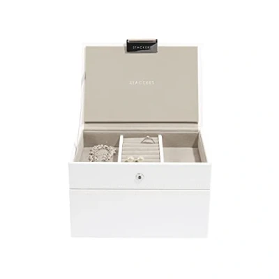 Immagine di Stackers, portagioie piccolo con 2 scomparti White