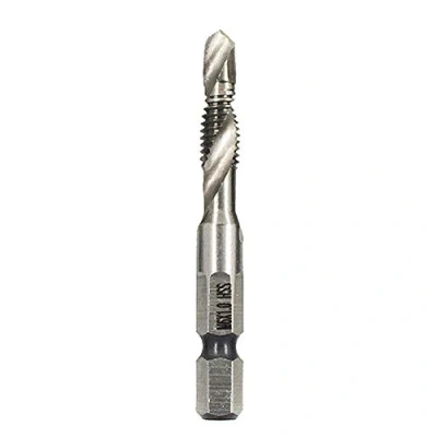 Immagine di BOZONLI Punte ad Attacco esagonale, M6 Trapano Maschi, Countersink Tap Drill Bit HSS Imposta Combinazione Filettare Innesto Esagonale