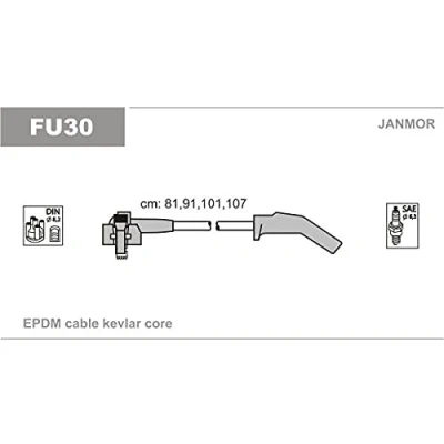 Immagine di JANMOR FU30 Kit Cavi Accensione FORD: Fiesta 4, KA Hatchback, Mk4