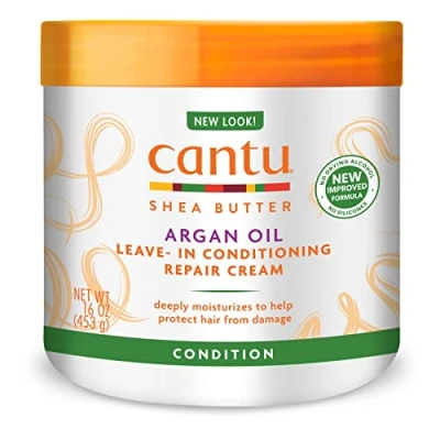 Immagine di Cantu Argan Oil Leave In Conditioning Repair Cream *Formulated for Over heated, Styled Hair* 453g by