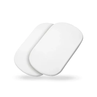 Immagine di Maxi Cosi Lenzuola Culla, Set Culla Neonato con 2 Angoli in Cotone Naturale 100%, Compatibile Tutte le Navicelle per Passeggini, Pezzi, colore bianco