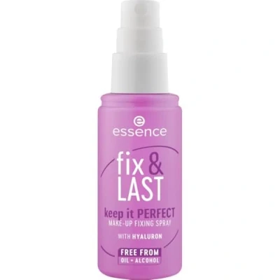 Immagine di Essence Fix &amp; Last keep it Perfect Make Up Fixing Spray, trasparente, fissante, naturale, brillante, fresco, vegano, senza olio, profumo, alcool, confezione da 1 (50 ml)