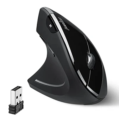 Immagine di Perixx Perimice 713L Mouse Ergonomico USB Ottico Nero 5 Tasti 2000 dpi