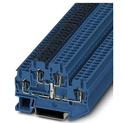 Immagine di Phoenix Contact STTB 2,5 PV BU 3035108 Morsetto passante componibile Numero Poli (num): 4 0.08 mm² 2.5 Blu 50 pz.