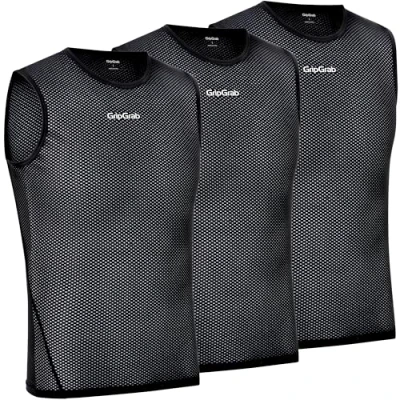 Immagine di GripGrab Maglia Intima Ciclismo Ultralight Smanicata Mesh Base Layer Canotta Bici Intimo Uomo Estivo Singolo e Set