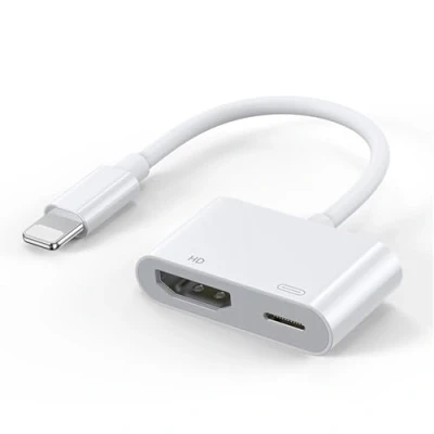 Immagine di Adattatore HDMI per iPhone e iPad [Certificato Apple MFi] AV 1080P Video digitale audio Sincronizzazione schermo Connettore cavo 14/14 Pro/12/11/13/X/XR/XS/7/8P