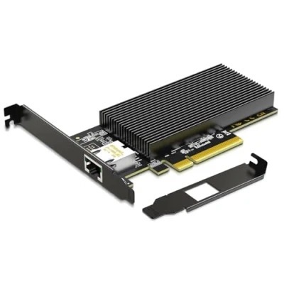 Immagine di Scheda di rete RJ45 PCI E da 10Gb con controller X540, adattatore Ethernet Gigaplus X540 1T NIC singola 10Gbe, supporto per server Windows/Linux/ESX