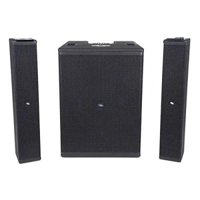 Immagine di Proel SESSION6 Sistema audio array a colonna da 2400W di picco con modulo MP3 USB SD e bluetooth stereo, Nero
