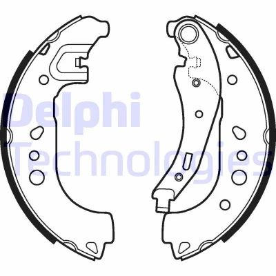 Immagine di DELPHI LS2109 Ganasce Freno 229 42 SMART: Forfour II Hatchback, RENAULT: Twingo 3