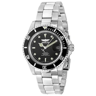 Immagine di Invicta Pro Diver Orologio da uomo in acciaio inossidabile con movimento automatico 40 mm, Argento / Nero