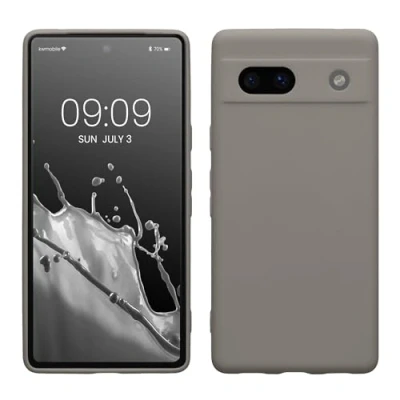 Immagine di kwmobile Custodia Compatibile con Google Pixel 7a Cover Back Case per Smartphone in Silicone TPU Protezione Gommata stone dust