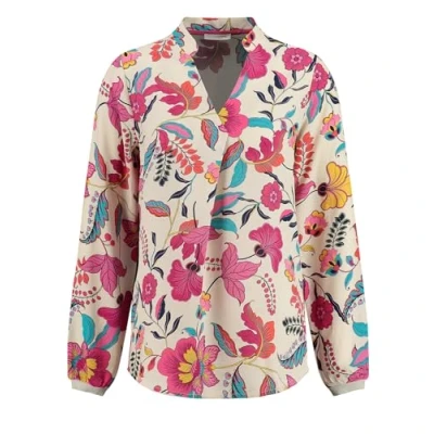 Immagine di Key Largo Bloom Vneck Camicetta, Donna, Taglia: Large, Fuchsia pink