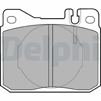 Immagine di DELPHI LP221 Kit pastiglie freno Non predisposto per contatto segnalazione usura senza lamierino anticigolío accessori