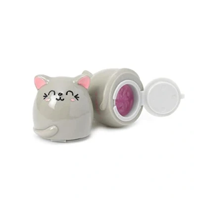 Immagine di Legami Lucidalabbra, Gusto Vaniglia, per Bambina, Gloss Rosa Trasparente, 3,5x3,8 cm, Tema Kitty