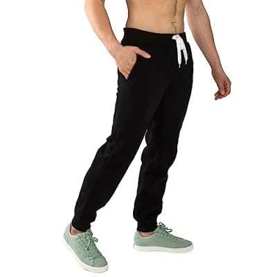 Immagine di Southpole 1570 Basic Active Fleece Jogger Pantaloni della Tuta Pile da Uomo, BK, 4XL Plus Tall