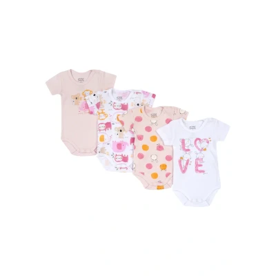Immagine di Chicco SET 4 Pieces Body per bambini, Taglia: 68, Pink