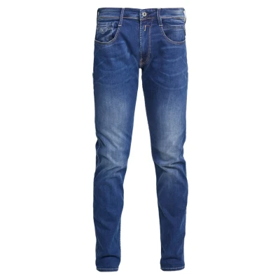 Immagine di Replay Anbass Powerstretch Denim, Jeans Casual, Uomo, Blu (Blu Scuro C33), 32W / 32L