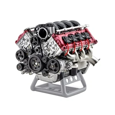 Immagine di AYAY modello motore MAD V8, simulazione dinamico a combustione interna di montaggio fai da te per AX90104 SCX10MHz Capra VS4 10 Pro/Ultra Auto