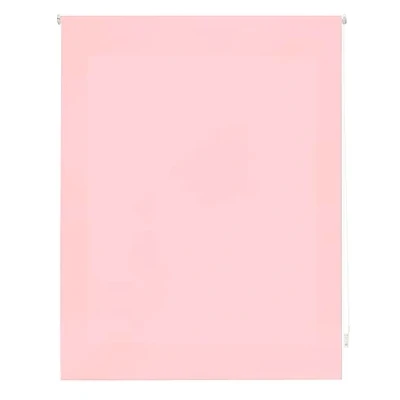 Immagine di INTERBLIND Tenda avvolgibile trasparente, 140 x 175 cm (larghezza per altezza) misura del tessuto, 137 170 traslucida rosa premium finestre