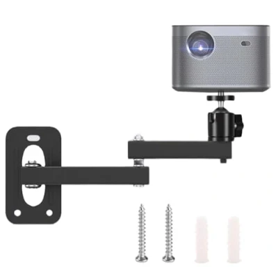 Immagine di supporto per proiettore, da soffitto, parete, multi angolo, regolabile, universale, con interfaccia a vite 1/4&quot;, braccio articolato dispositivi di sorveglianza
