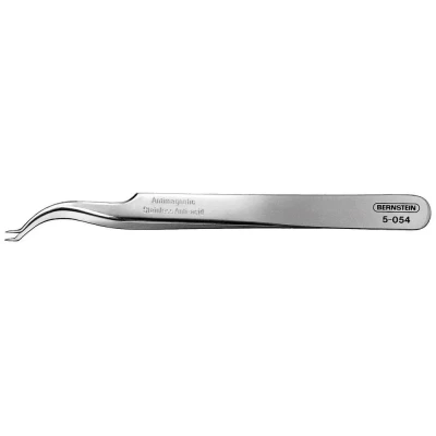 Immagine di Bernstein Tools for Electronics 5 054 Pinzetta SMD 7abb SA Punte curve, Molto acuminate, piegate 120 mm