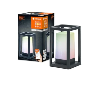 Immagine di LEDVANCE 4058075564466 SMART+ TABLE FRAME MULTICOLOR Lampada LED da tavolo per esterni 5 W RGB Grigio scuro