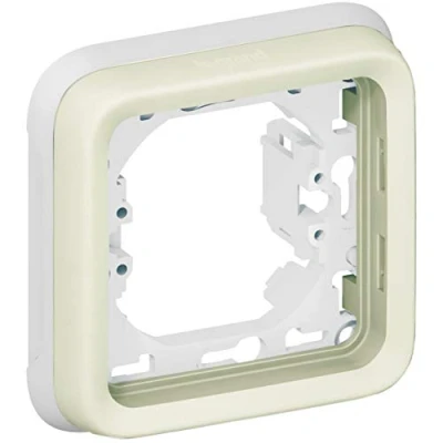 Immagine di Legrand 069692 Placca 1 elem. blanco Plexo II Comp. Ref. 6565130202