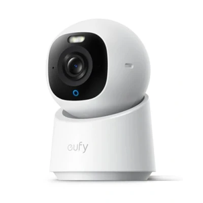 Immagine di eufy Security Indoor Cam E30, telecamera wifi interno 4K UHD, Rotazione Pan Tilt a 360, Visione Notturna Colori, Rilevamento AI, Tracciamento Automatico di Persone/Animali, Compatibile con HomeKit