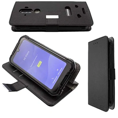 Immagine di caseroxx Custodia per Doogee S58 Pro, Bookstyle Case protettiva book cover smartphone in colore nero