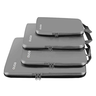 Immagine di Eono Organizzatori da Viaggio a Compressione, Organizer Valigia Set, Cubo di Viaggio, Cubi Imballaggio, Compression Packing Cube