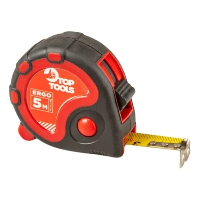 Immagine di Top Tools Metro flessometro in acciaio, lunghezza 5 m, larghezza 19 mm