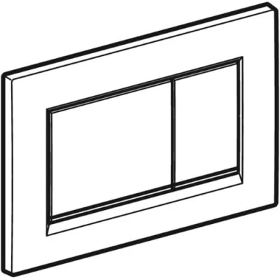 Immagine di Geberit 115,883.KK.1 Placca di Comando Sigma30, Colore Bianco/Oro/Bianco