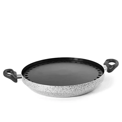 Immagine di Home Salt Npepper Piastra in Alluminio con Rivestimento Antiaderente, Tonda, 32cm