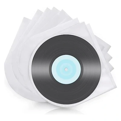 Immagine di Buste per Dischi in Vinile 50 Pezzi Custodie Vinile, 12 Pollici Interne Protettive Adatto LP Singoli Custodia Protettiva Resistente all&#039;Usura