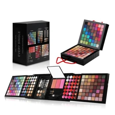Immagine di Shogpon 177 Colori Professionale Paletta de Ombretti Palette di Trucchi Cosmetico Tavolozza per Trucco Occhi con Correttore, Blush, Cipria, Lucidalabbra e Sopracciglia in Polvere