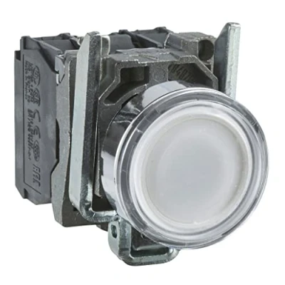 Immagine di Schneider Electric XB4BW31B5 Harmony Pulsante Piatto 1 tasto Bianco Sblocco a pressione pz.