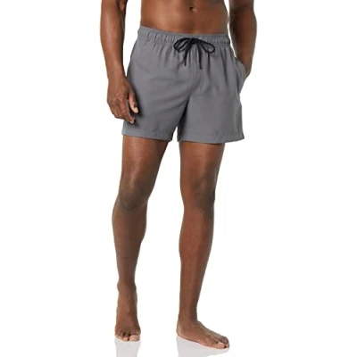 Immagine di Amazon Essentials Boxer da Bagno ad Asciugatura Rapida 12,7 cm Uomo, Carbone, 30