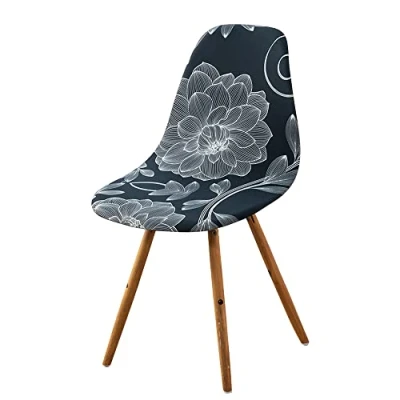 Immagine di CHNSHOME Coprisedie Sala da Pranzo Scandinavo 6 Pezzi Elasticizzato Fodere per Cucina