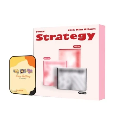 Immagine di TWICE STRATEGY Album [STEP 1 + 2 3 (3 Standard ver.) Full Set ]+Pre Order Benefits+BolsVos Exclusive K POP Inspired Digital Merches