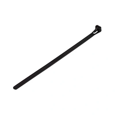 Immagine di Poly Pool PP7570.2Q Set di 25 Fascette Riapribili per Cablaggi all&#039;Interno Apparecchiature Elettriche, 7.5 mm x 200 mm, Diametro Serraggio Max 45 Nero