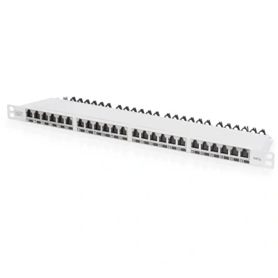 Immagine di Digitus Patch Panel 24 Porte Patchpanel di rete 483 mm (19) CAT 6A, 6A/7 0.5 U Nero
