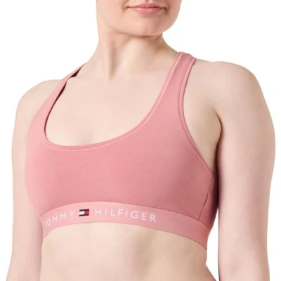 Immagine di Tommy Hilfiger Bralette Donna Unlined Elasticizzata, Rosa (Teaberry Blossom), XS
